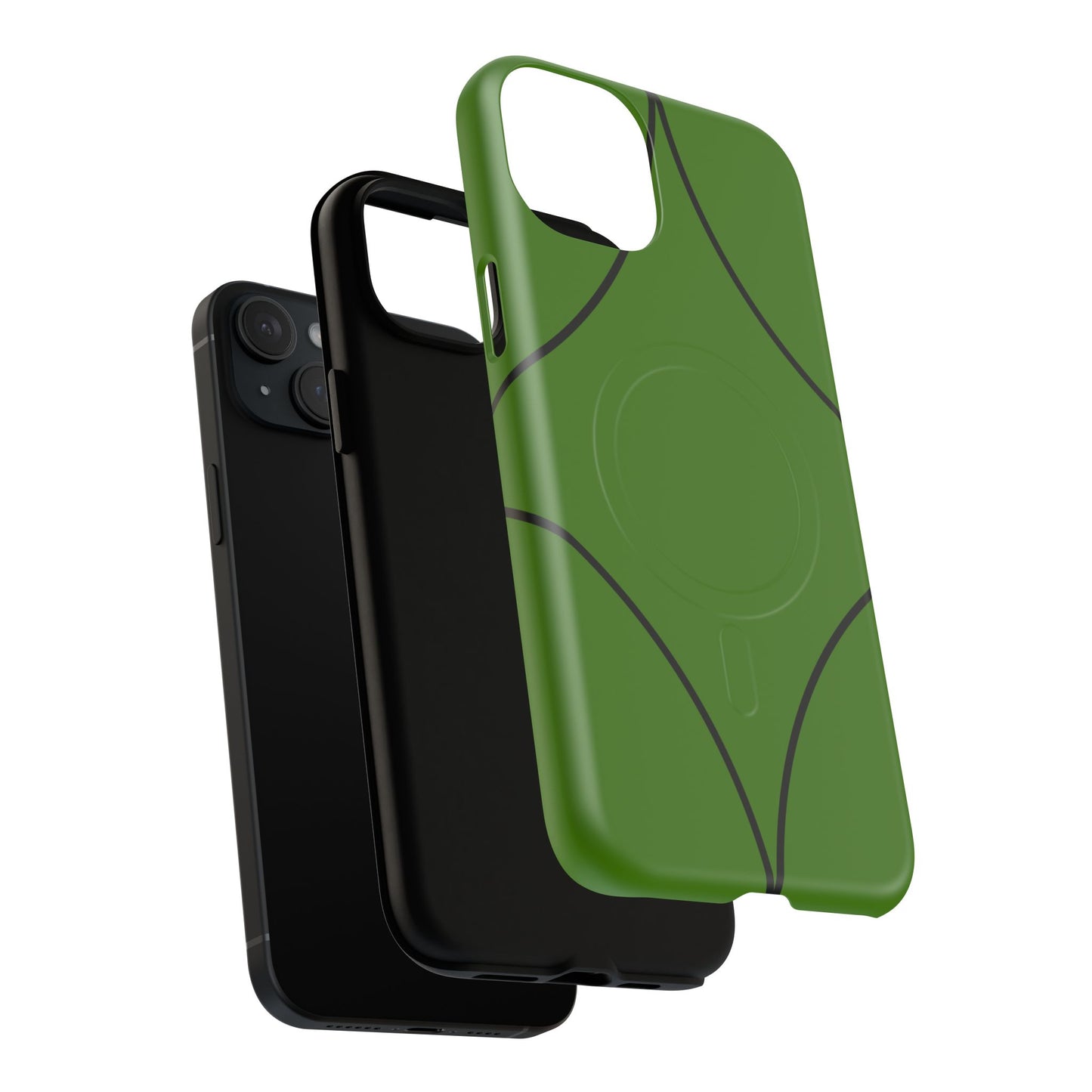Green Geometric Tough Magnetic Phone Case