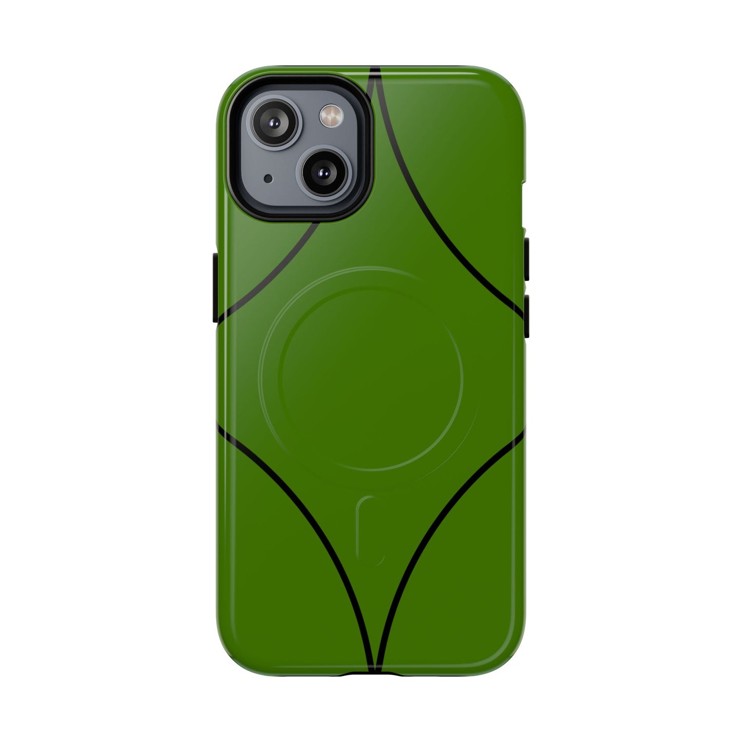 Green Geometric Tough Magnetic Phone Case