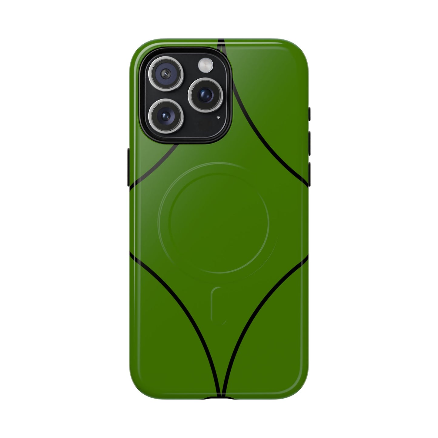 Green Geometric Tough Magnetic Phone Case