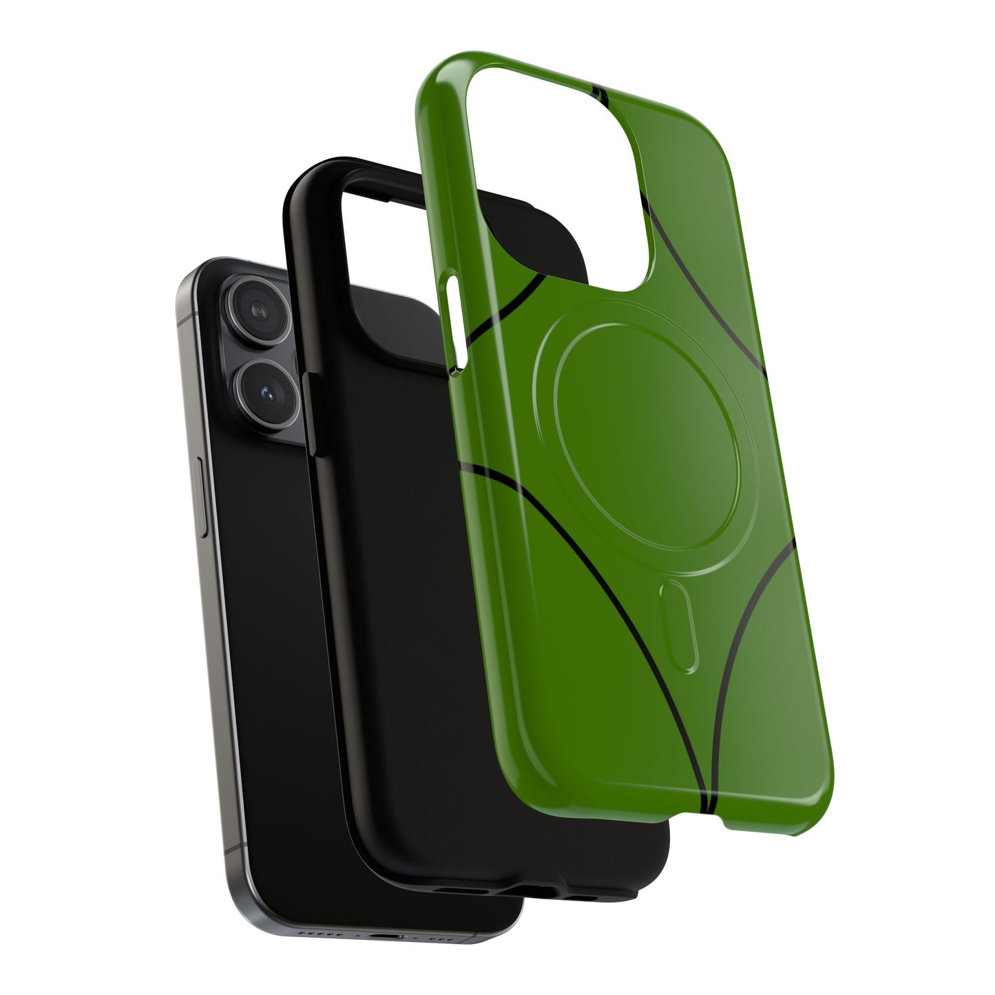 Green Geometric Tough Magnetic Phone Case