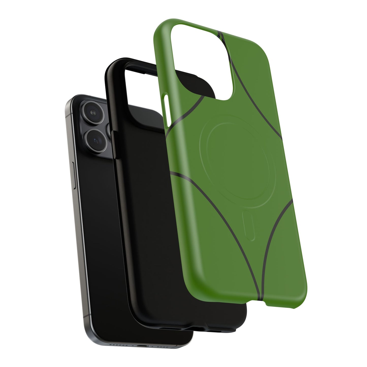 Green Geometric Tough Magnetic Phone Case