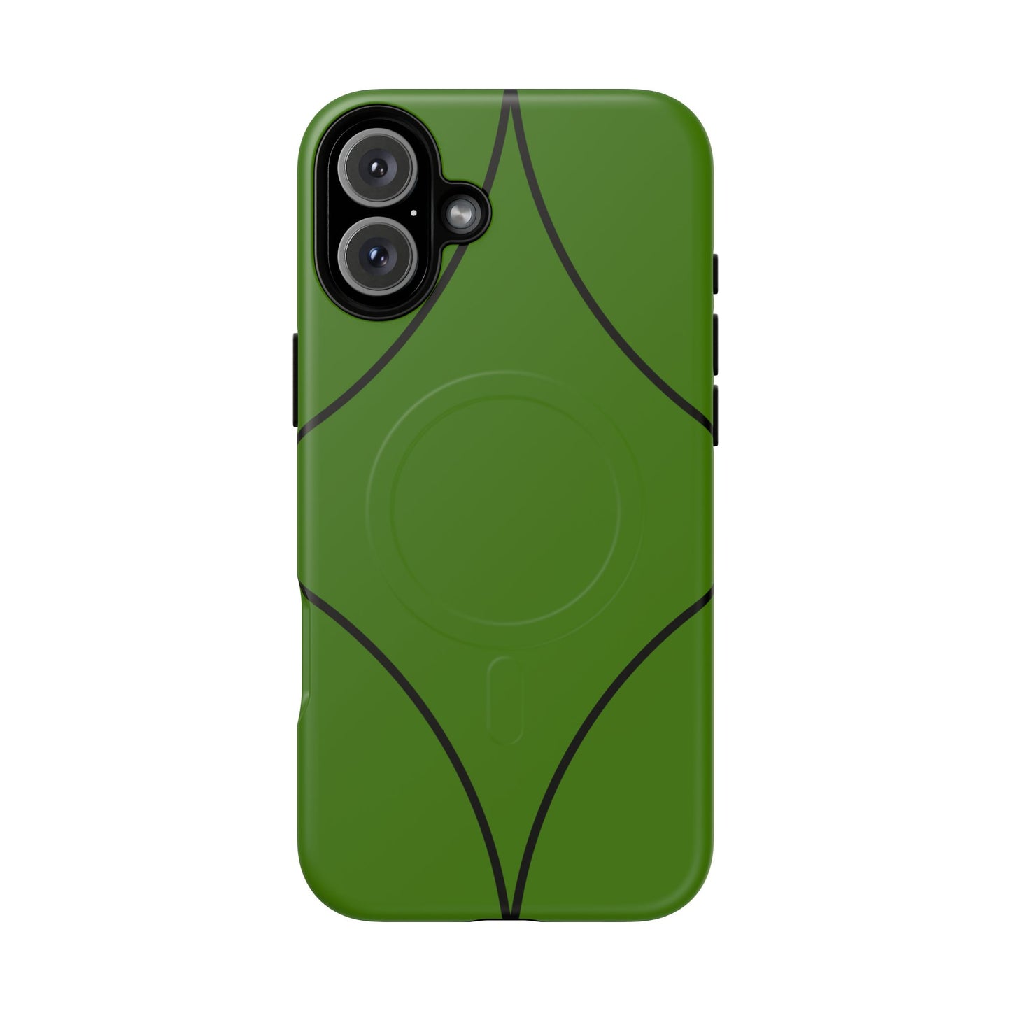 Green Geometric Tough Magnetic Phone Case