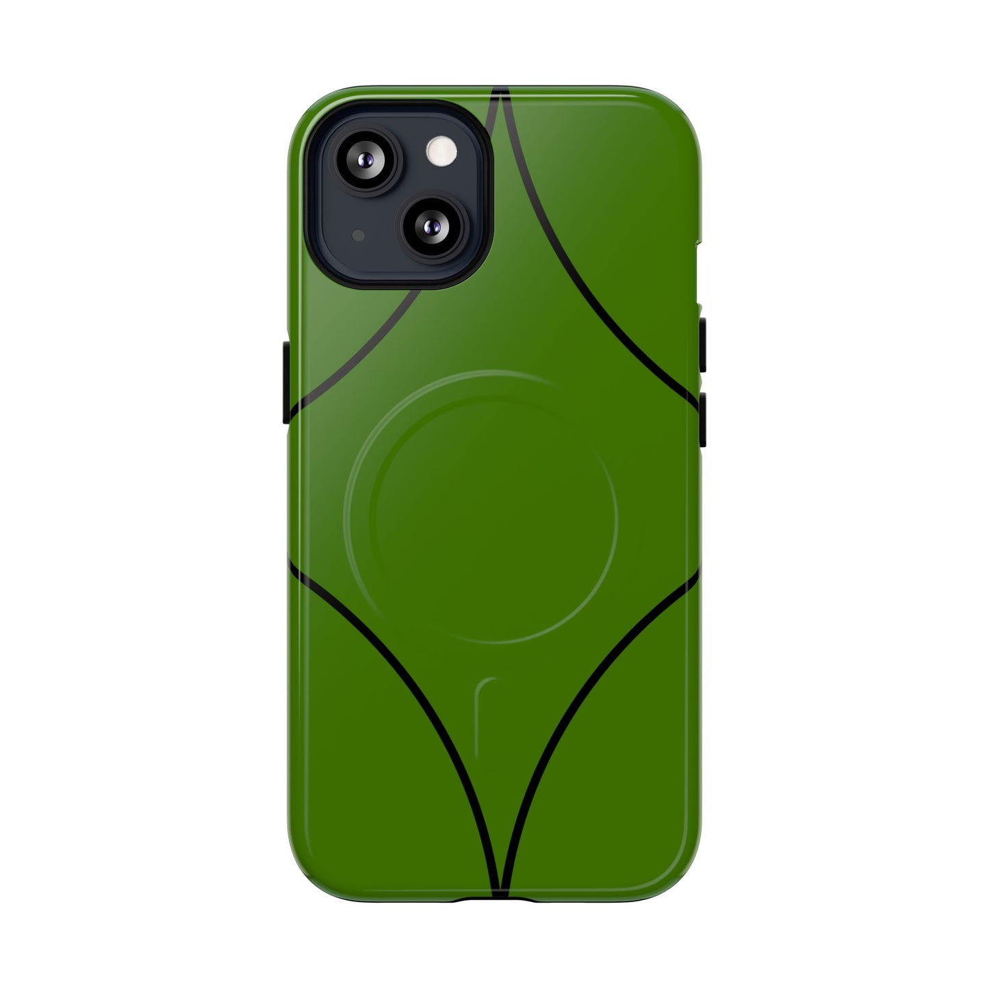 Green Geometric Tough Magnetic Phone Case