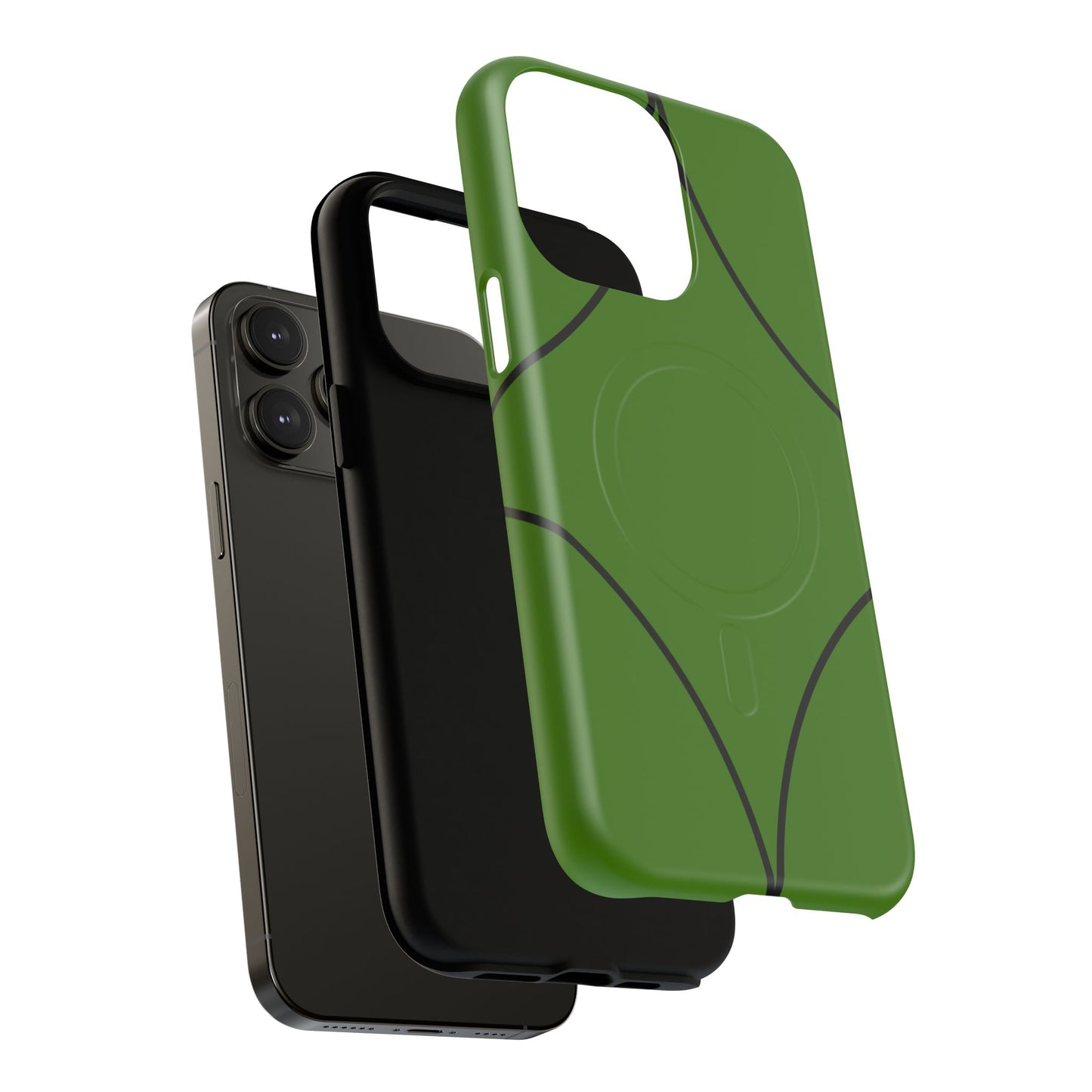 Green Geometric Tough Magnetic Phone Case