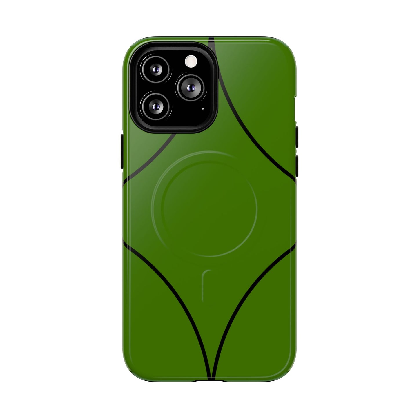 Green Geometric Tough Magnetic Phone Case