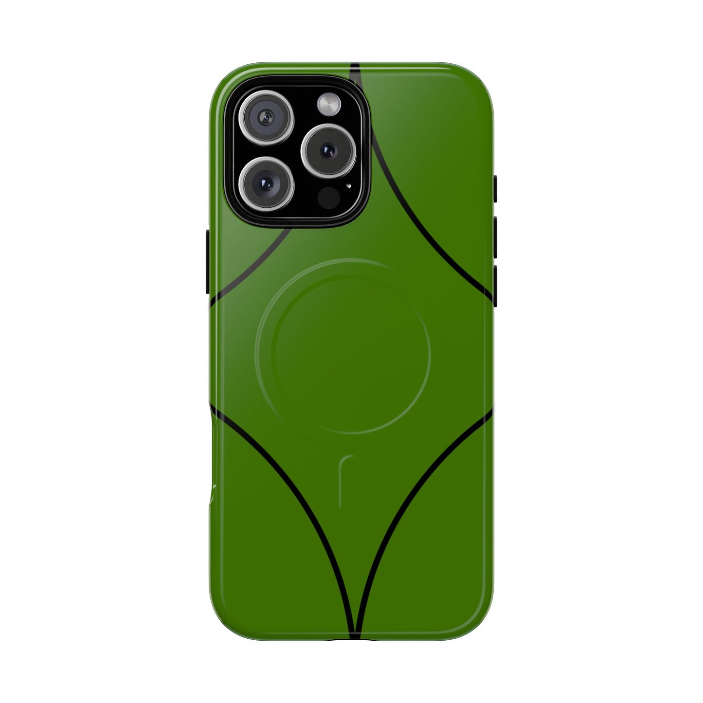 Green Geometric Tough Magnetic Phone Case