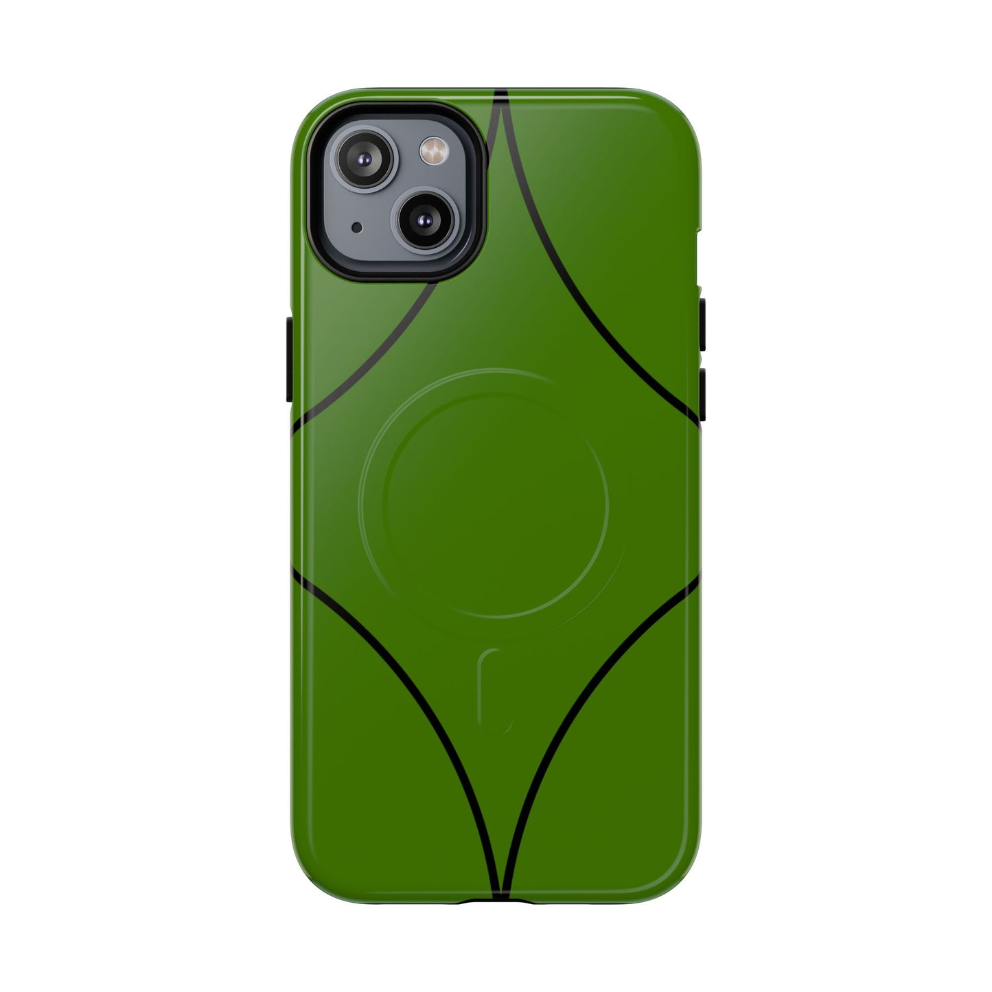 Green Geometric Tough Magnetic Phone Case