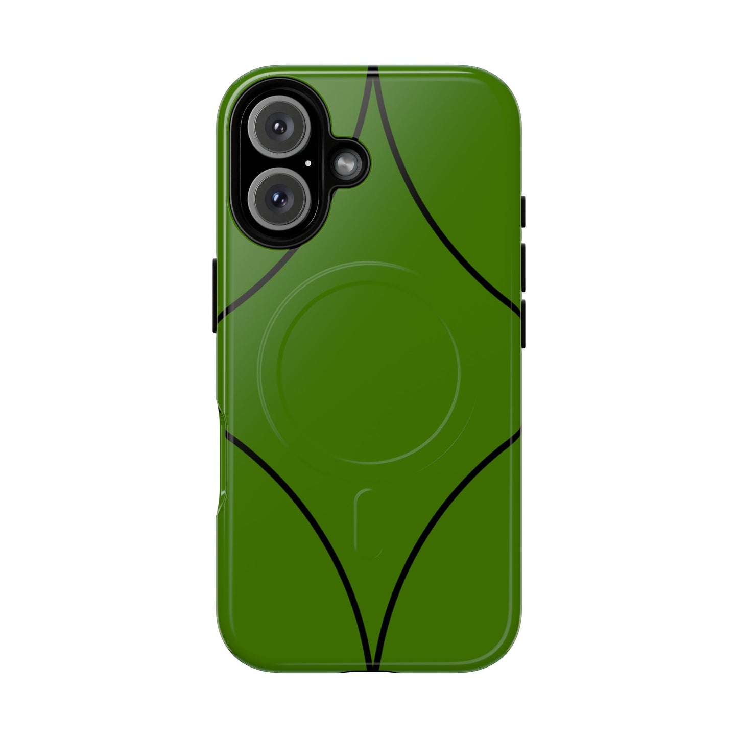 Green Geometric Tough Magnetic Phone Case