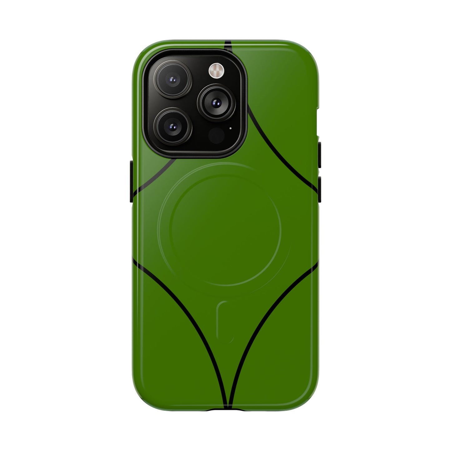 Green Geometric Tough Magnetic Phone Case