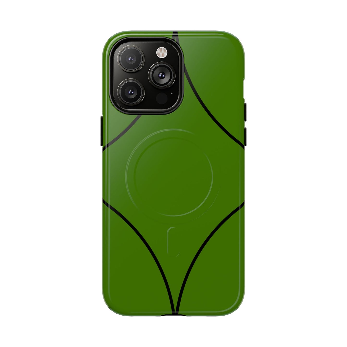 Green Geometric Tough Magnetic Phone Case
