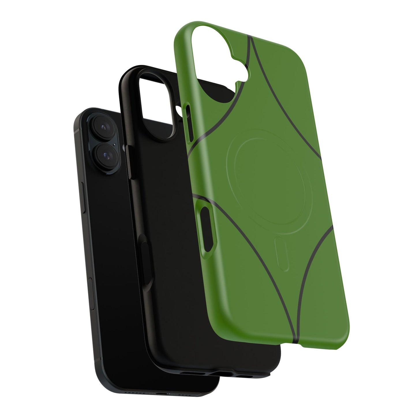 Green Geometric Tough Magnetic Phone Case