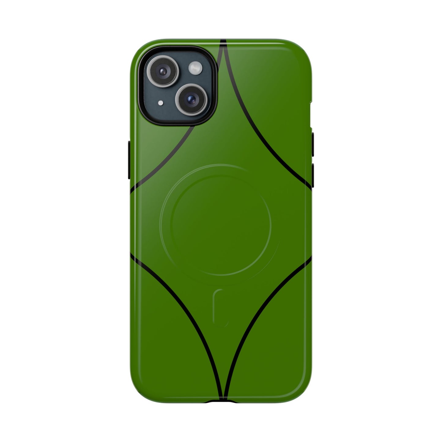 Green Geometric Tough Magnetic Phone Case