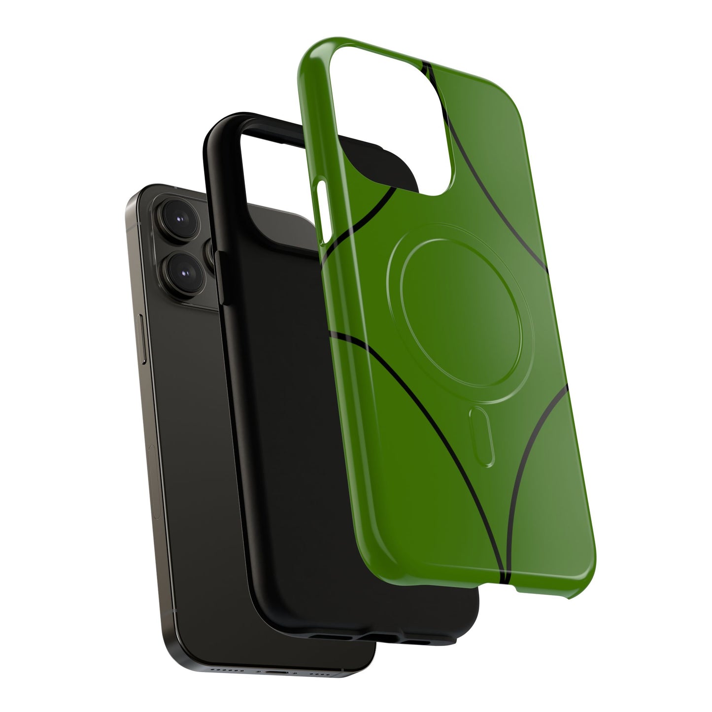 Green Geometric Tough Magnetic Phone Case