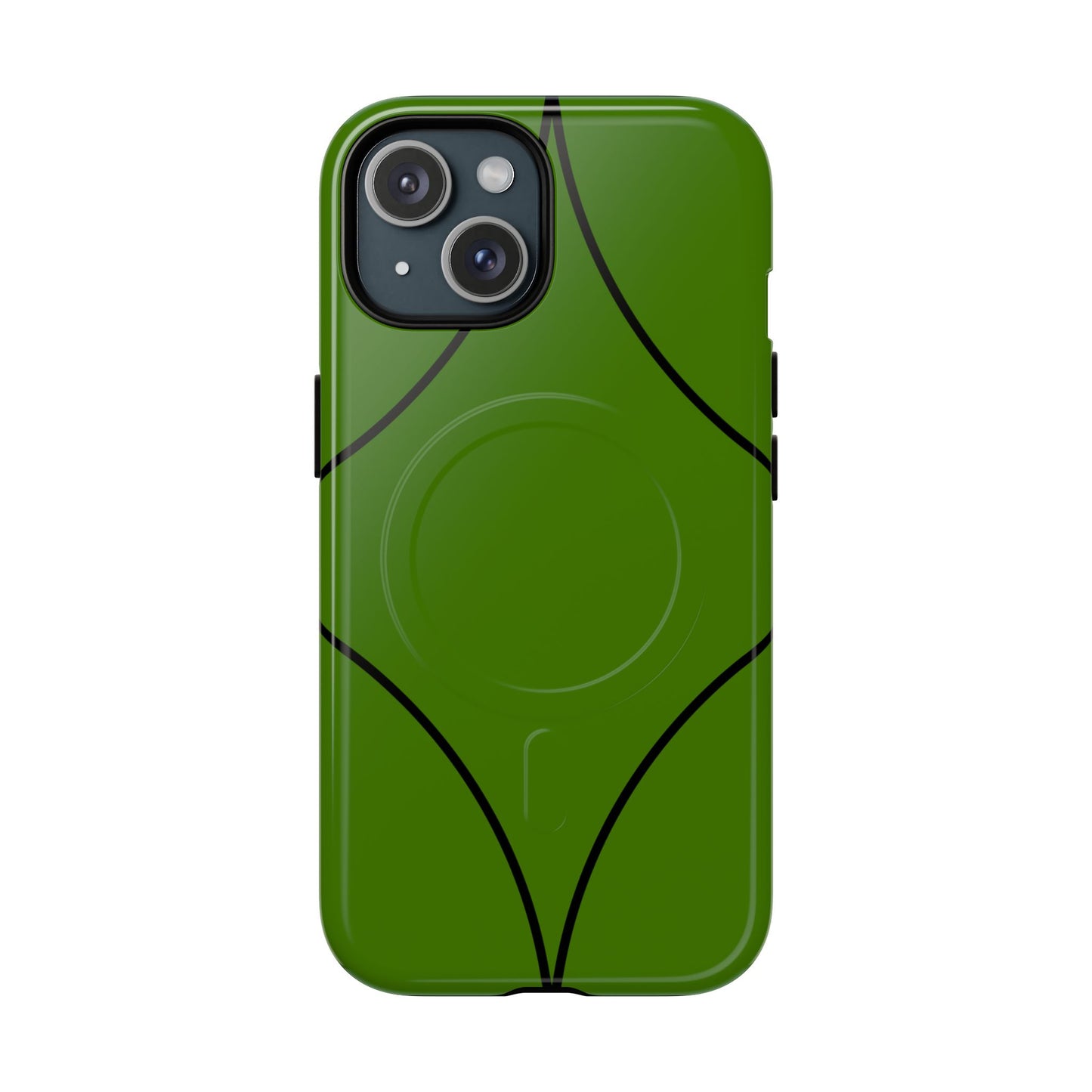 Green Geometric Tough Magnetic Phone Case