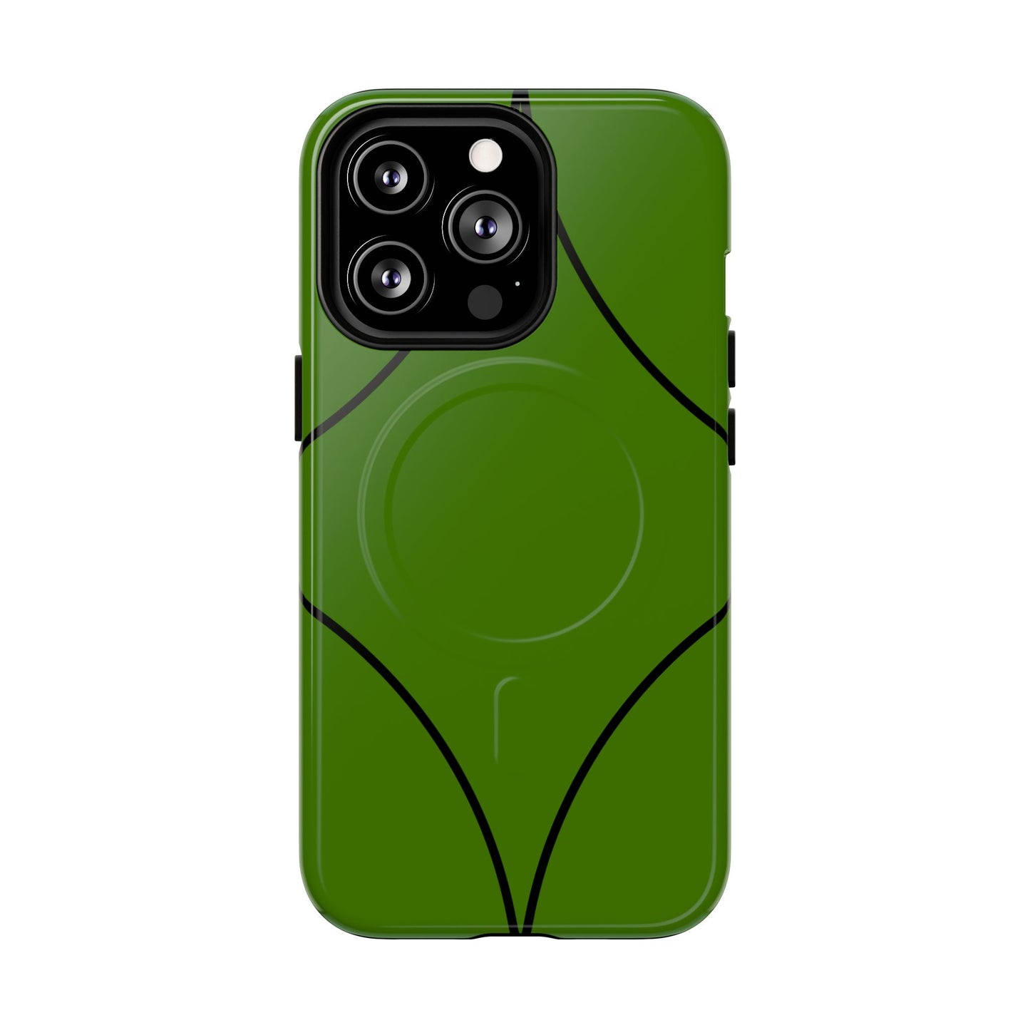 Green Geometric Tough Magnetic Phone Case