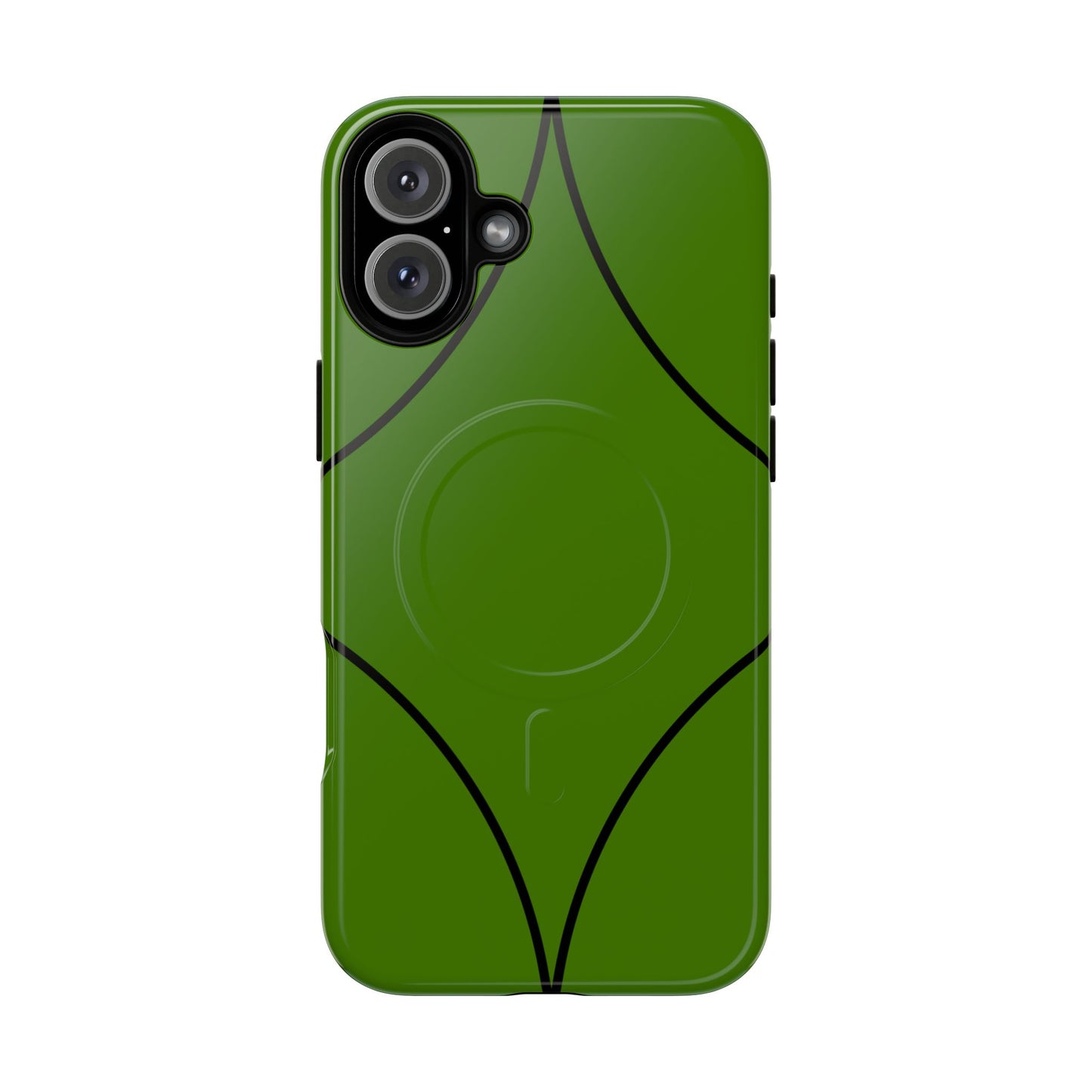 Green Geometric Tough Magnetic Phone Case