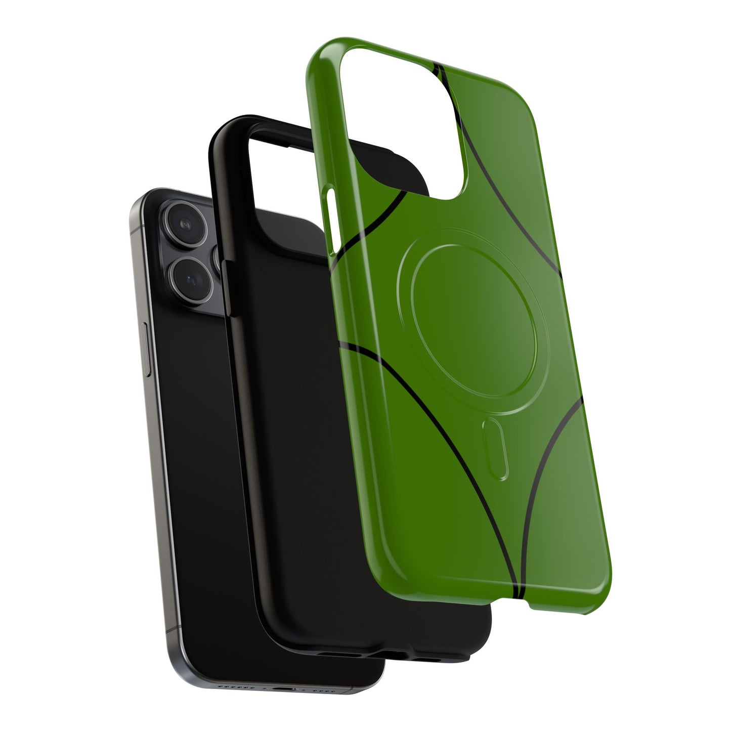 Green Geometric Tough Magnetic Phone Case