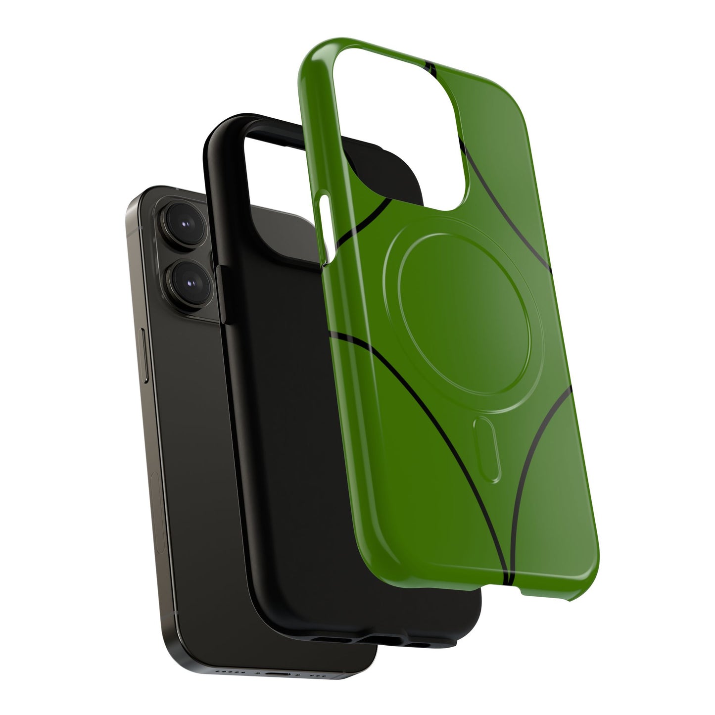 Green Geometric Tough Magnetic Phone Case