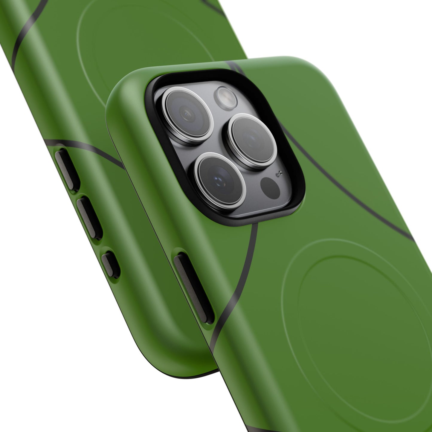 Green Geometric Tough Magnetic Phone Case